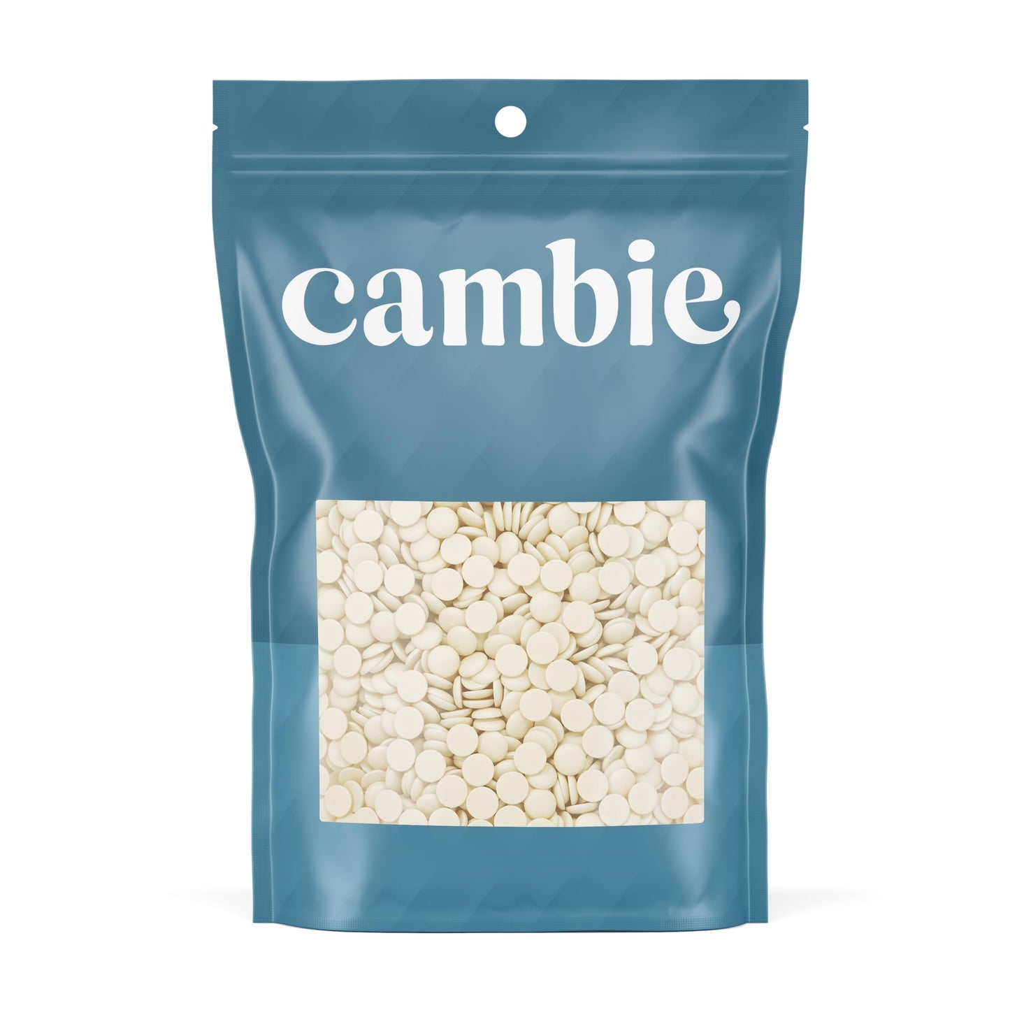 Cambie White Chocolate Couverture 28%  1 Pound of White Chocolate Chips  European Style Couverture for Chocolatiers  Pastry Chefs  Home Bakers  and Professionals  1 Pound