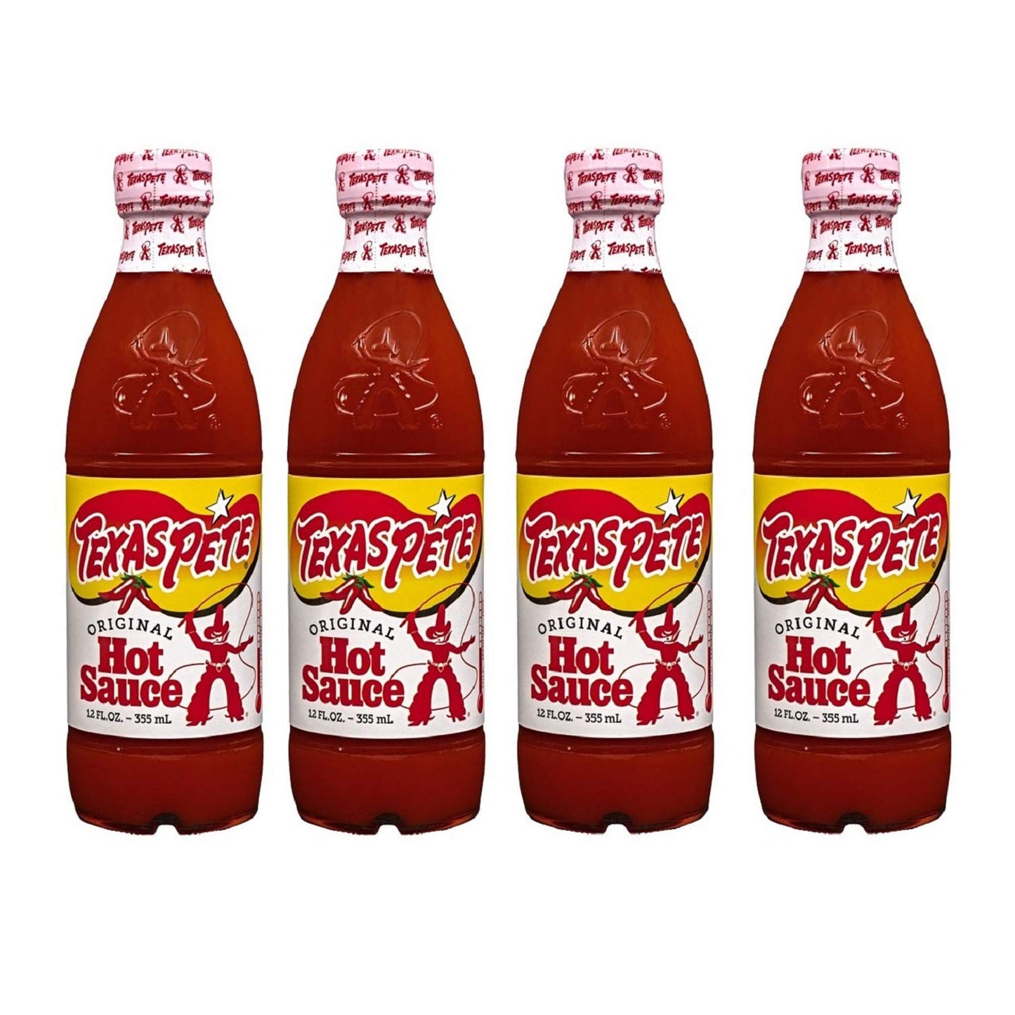 Texas Pete Original Hot Sauce, 12 oz (Pack of 4)