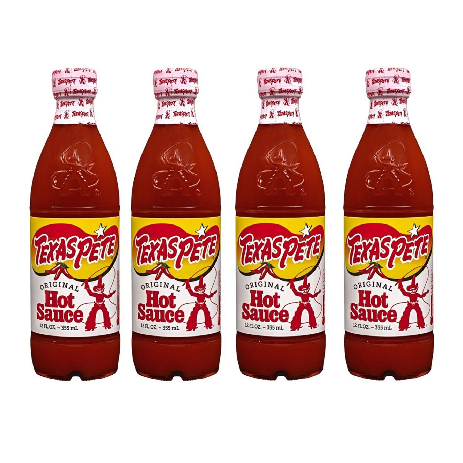 Texas Pete Original Hot Sauce, 12 oz (Pack of 4)