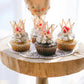 Fulanfudi Mini Crown Cake Topper Set, 16pcs, Rhinestone, Alloy, Small, Rose Gold, Baby Shower, Princess Birthday Decorations