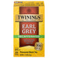 Twinings Decaffeinated Earl Grey Black Tea Individually Wrapped Bags, 20 Count (Pack of 1), Flavoured with Citrus and Bergamot,