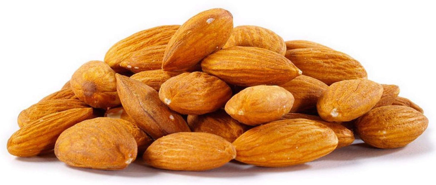 Farm Fresh Nuts Dry Roasted California Almonds - Vegan, Keto Friendly, 1 LB, Sea Salt, Nonpareil Supreme, Brown
