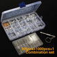 Ofone Eyeglass Repair Kit, Eye Glass Repair Kit With 1000Pcs Tiny Metal Screws Nose Pads Precision Screwdriver Set Screw Caps/Nu
