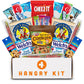 Hangry Kit Mega Care Pack (Essential Kit) - Snack Box Kit - Birthday Snack Box Gift for mature-themeds & Kids -- (20 count) Gift Basket Care Package Ideal for College Students -- Contains Birthday Snacks  Cookies  Chips  Candy. Party Variety Gift Box.