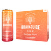 BrainJuice Brain Health Support Drink, Vegan, Gluten Free, Blood Orange Jalapeno, 12 Oz Can, 6 Pack