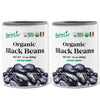 Food to Live Organic Canned Black Beans, 14 oz (Pack of 2) - Unsalted Non-GMO Frijoles Negro. Perfect for Salads, Soups, Stews. 
