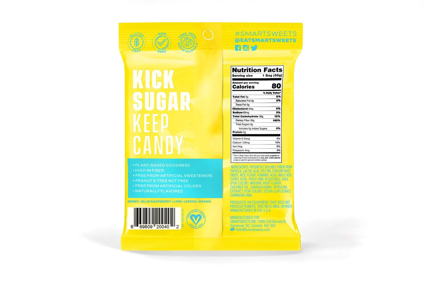 Smartsweets - Gummy Sour Blast Buddies - Case of 12 - 1.8 OZ(D0102H7A4CA.)