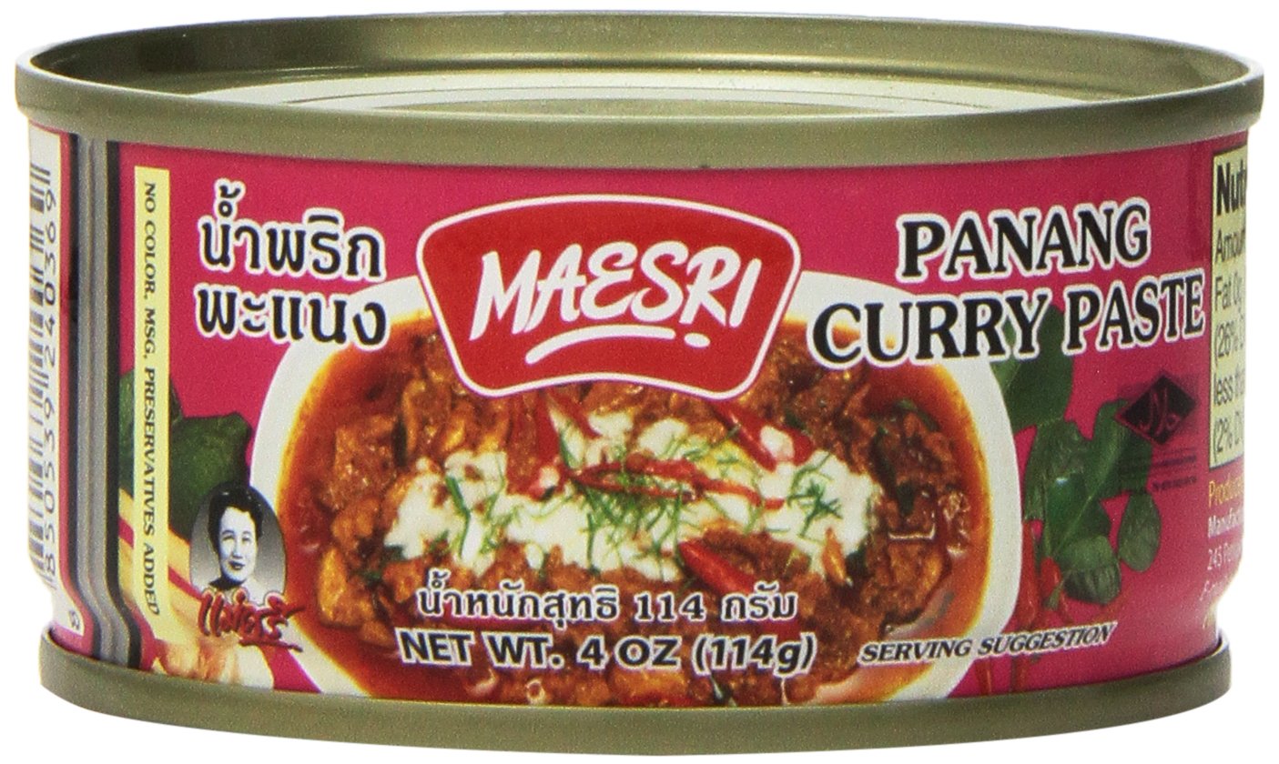 Maesri Thai Panang Curry Paste - 4 Oz (Pack Of 4)