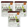 MAEDA-EN Matcha Booster Genmai Roasted Rice Green Tea Powder 240g 3 Pack Japanese Origin Resealable Pouch for Latte Smoothies an