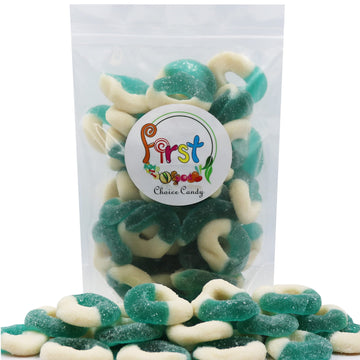 Firstchoicecandy Gummi Rings (Blue Raspberry, 2 Lb)
