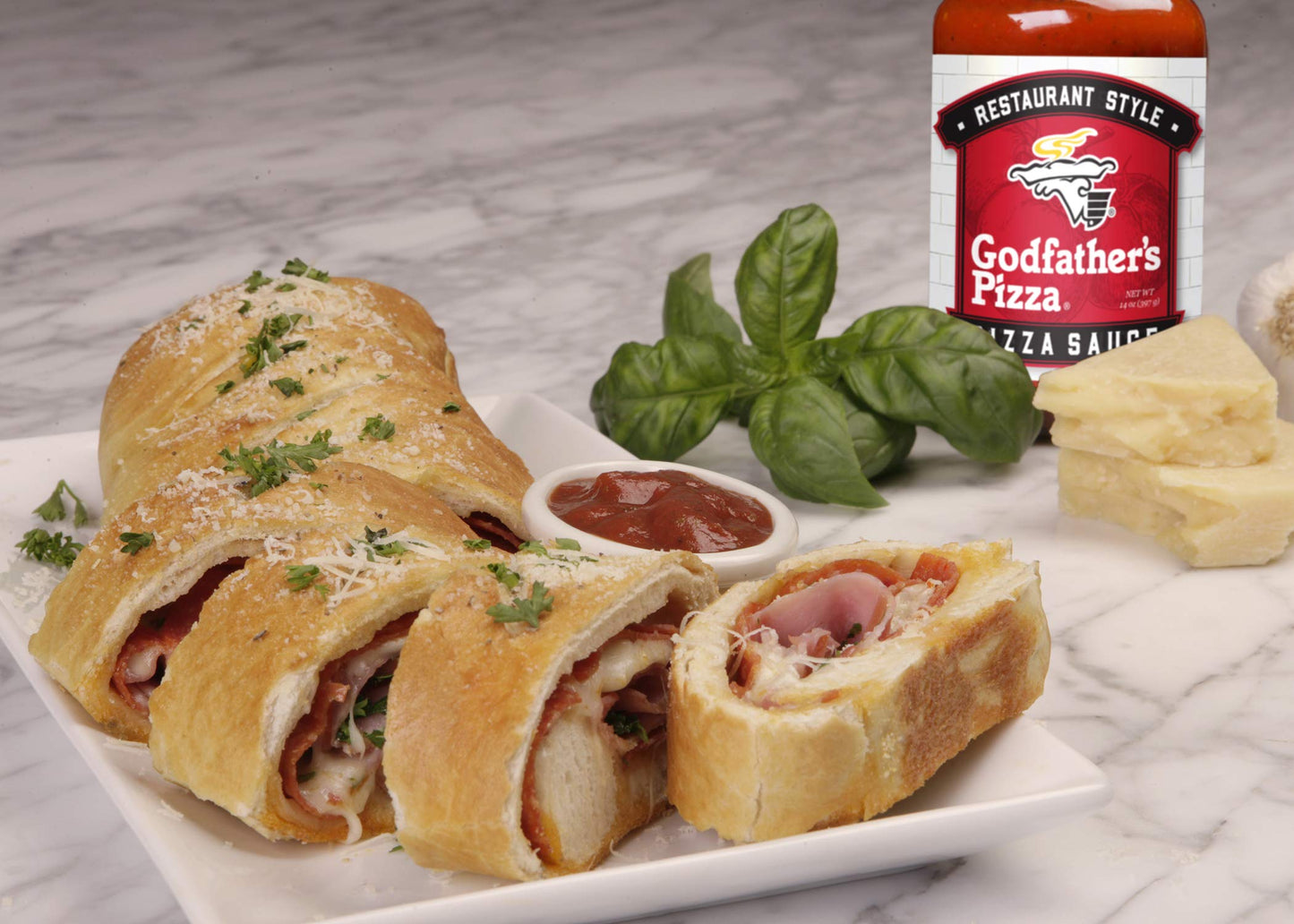 Godfathers Pizza Sauce 14Oz (3-Pack) No Added Sugar Restaurant Style Italian Pizza Sauce