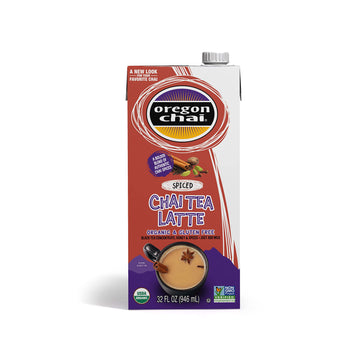 Oregon Chai Organic Spiced Chai Concentrate, 32 Fluid Ounce (Pack Of 6)