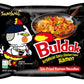 Samyang Spicy Chicken Ramen Roasted Noodles, Buldak Artificial Spicy Chicken Flavor 4.94 Oz (5 Packs) Black