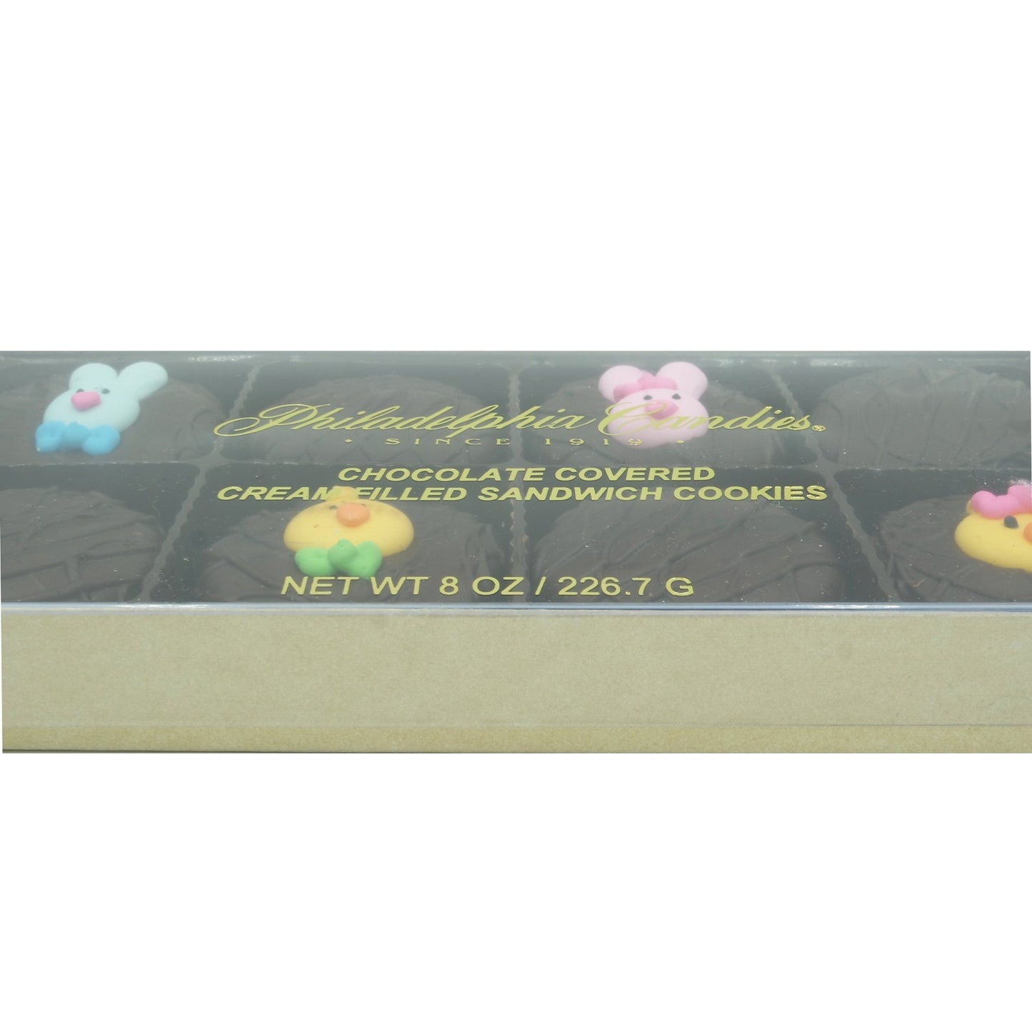 Philadelphia Candies Dark Chocolate Covered OREO® Cookies, Easter Faces Assortment, 8 Ounce