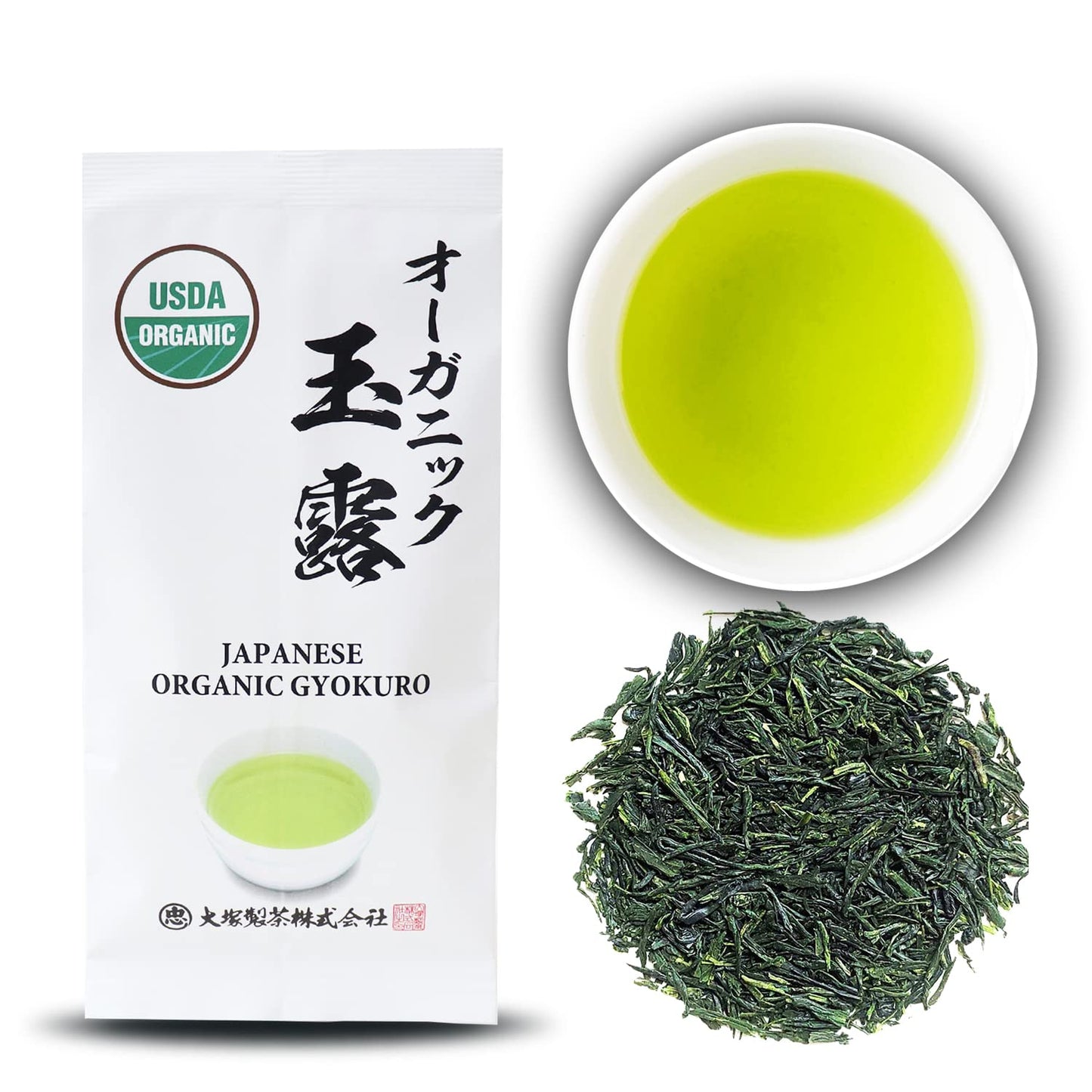 Otsuka Green Tea Co Organic Gyokuro Loose Leaf Green Tea 50g - Japanese Shade Grown, Kakegawa City, Shizuoka Prefecture