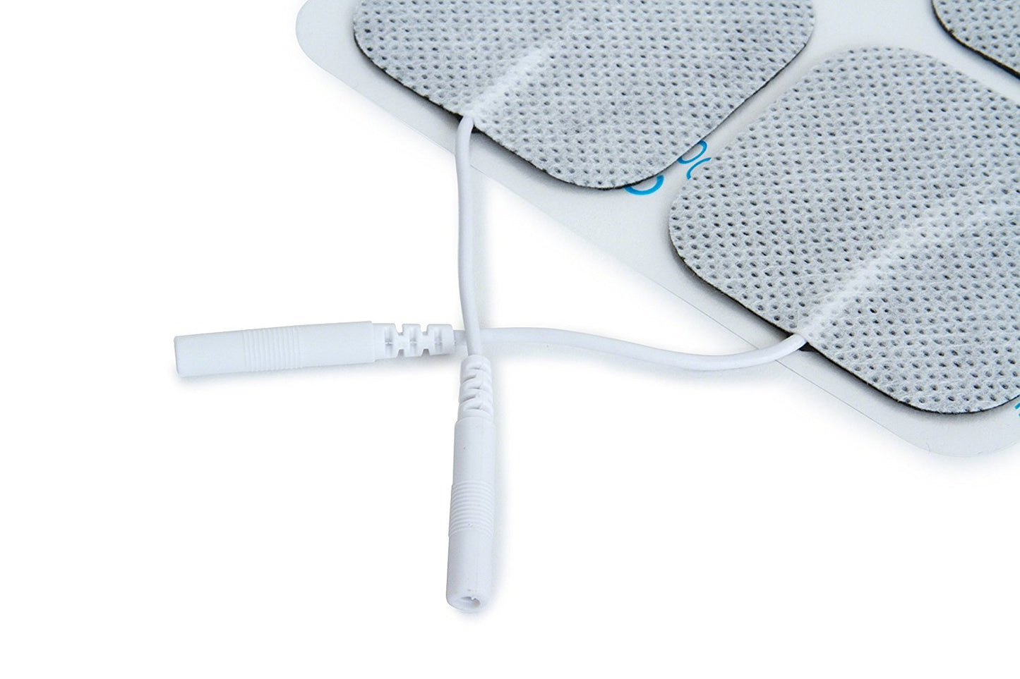 Reserv 2'' X 2'' Premium Re-Usable Self Adhesive Electrode Pads For Tens/Ems Unit, Fabric Backed Pads With Premium Gel (White Cl