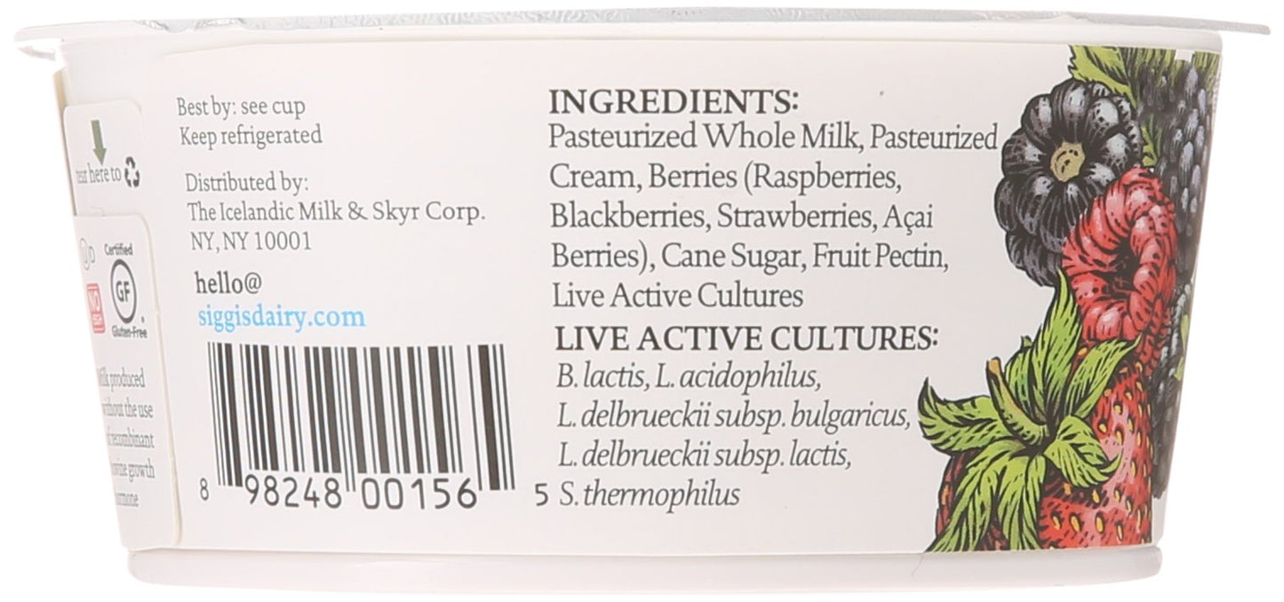 Siggis Skyr Yog Mxd Bry (12X4.40)