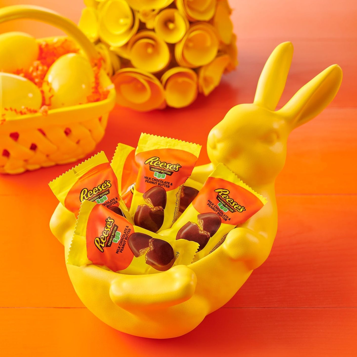 Reese Peanut Butter Eggs Snack Size 25 Pack - Easter Milk Chocolate Candy Individually Wrapped Treats For Egg Hunts & Basket Stu