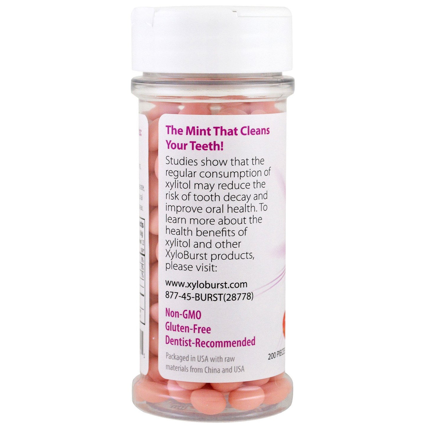 Xyloburst - Xylitol Mints | Sugar Free Breath Mints For Oral Health | Gluten Free, Vegan, Keto Friendly | Aspartame Free Mints |
