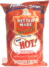 Better Made Family Size red hot! barbeque flavor potato chips, 8.5-ounce bag