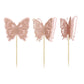 Gyufise 24Pcs Butterfly Cupcake Toppers Glitter Hollow 3D Butterfly Cupcake Picks Decoration For Butterfly Theme Wedding Anniver