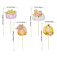 Gyufise 36Pcs Little Pumpkin Cupcake Toppers Fall Baby Shower Decorations Floral Pumpkin Cake Toppers For Thanksgiving Fall Baby