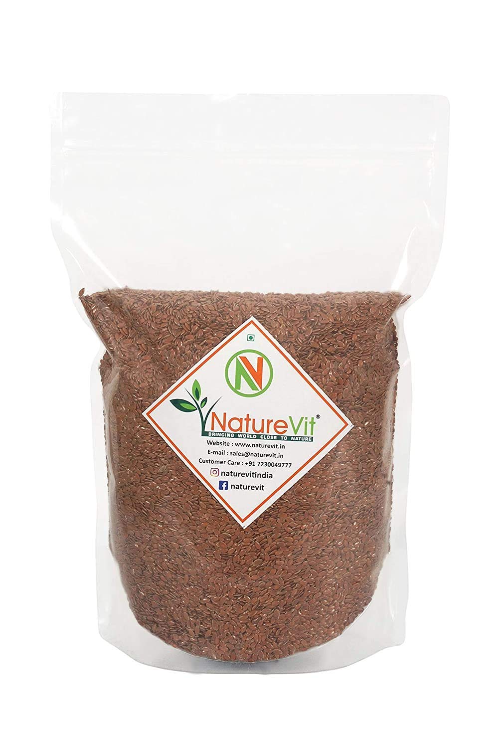 Naturevit Raw Flax Seeds, 1 Kg | Alsi Seeds, Premium Flax Seeds For Weight Loss, Diet Food