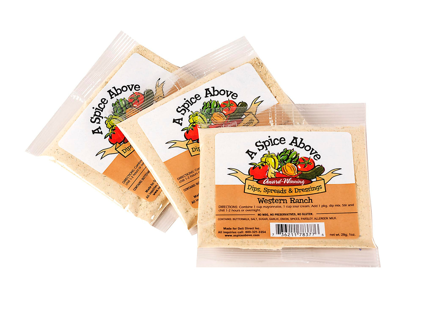 A Spice Above Dip Mix - Western Ranch | Refreshing & Creamy Ranch Herb Dip | Perfect for Easy Cooking, Dips, Spreads & Recipes |