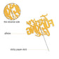 Twenty Five Gold Glitter Cake Toppers 25 Years Old 25Th Birthday Anniversary Party Decorations Supplies