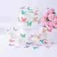 Yocity Butterfly Cupcake Toppers 48Pcs Edible Butterfly Cake Decorations Edible Butterflies For Cake Decorating Wafer Paper Butt