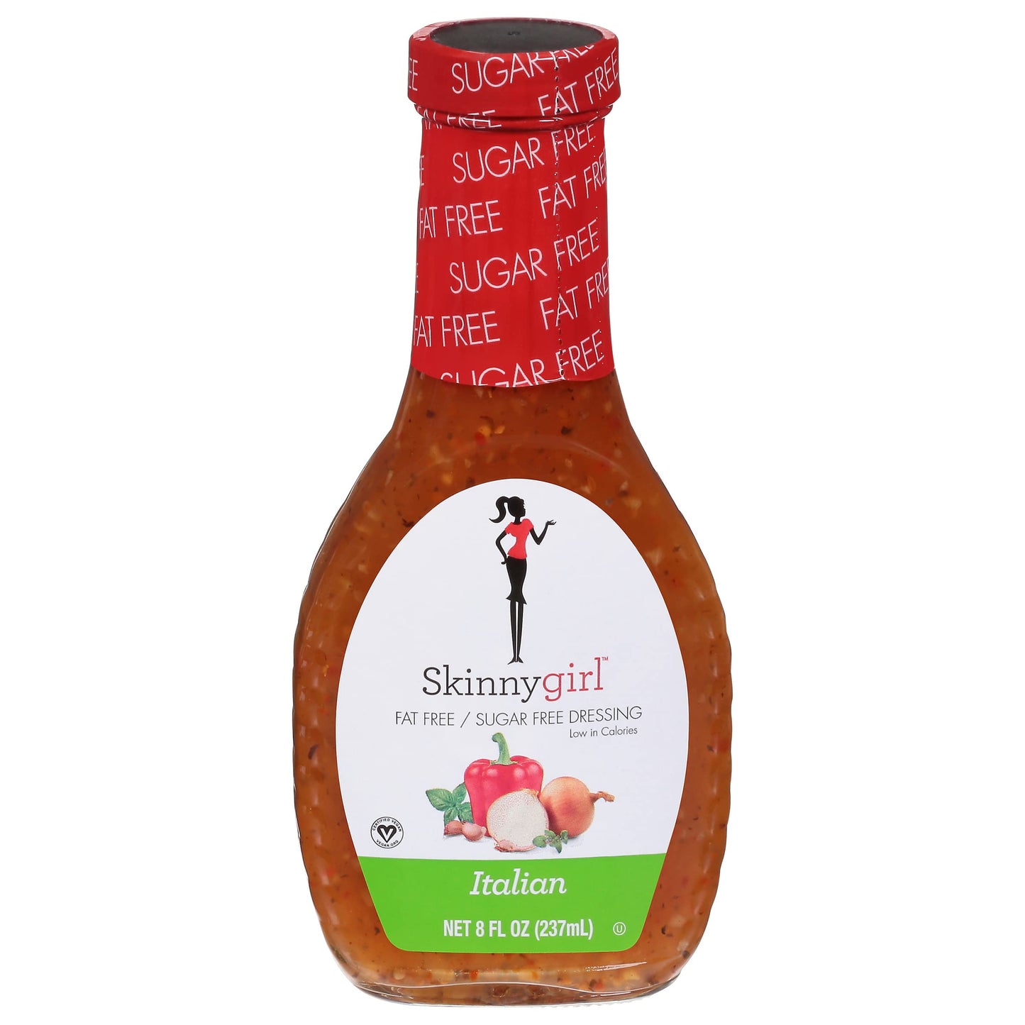 Skinnygirl Fat-Free Salad Dressing, Sugar-Free Italian, 8 Fl Oz, Pack of 1