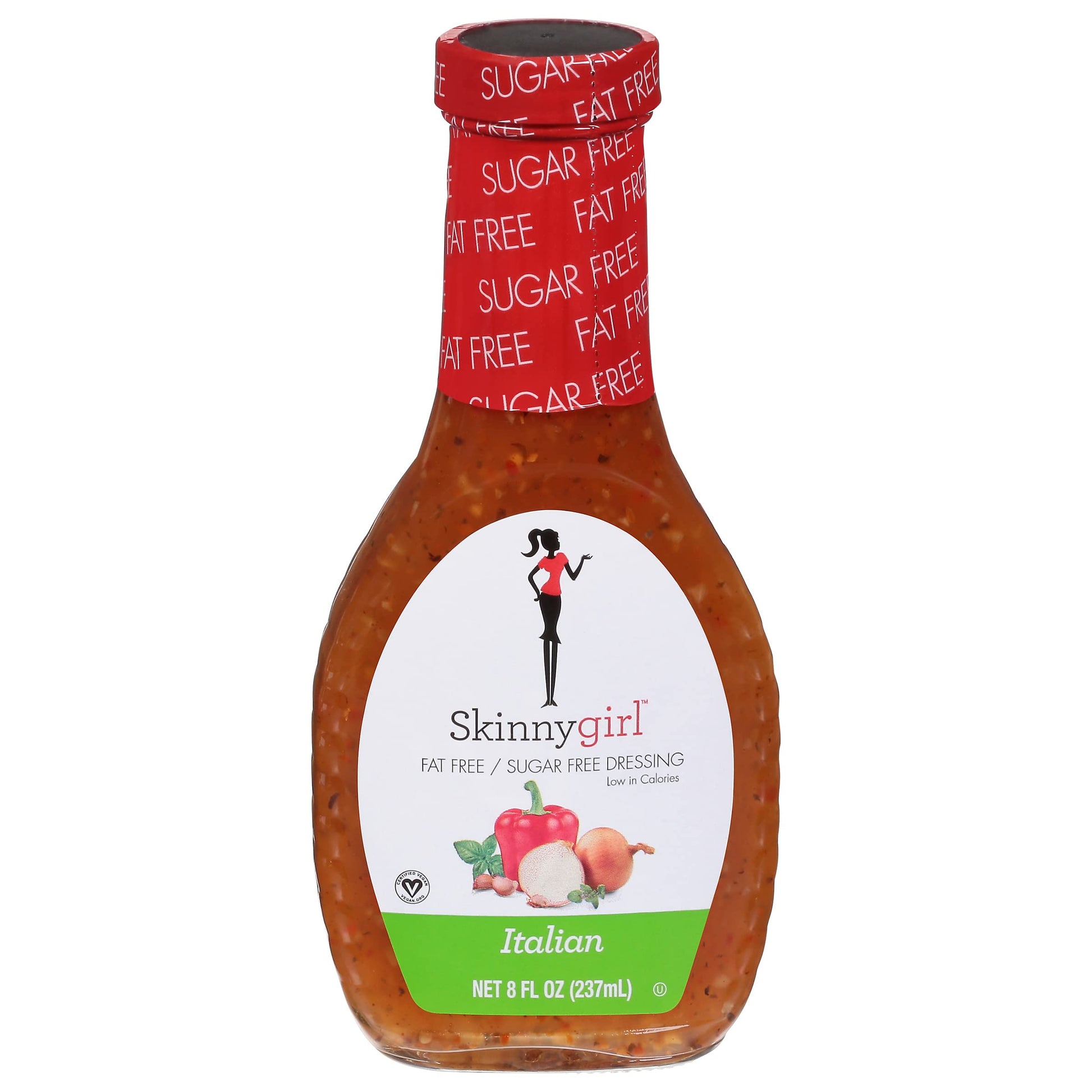 Skinnygirl Fat-Free Salad Dressing, Sugar-Free Italian, 8 Fl Oz, Pack of 1