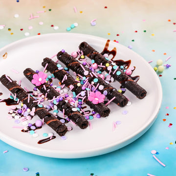 Edible Colorful Sprinkles For Decorating, 10 Pieces 4 Color Flowers Icing Decorations - Pastel Sprinkles For Cookie Decorating,