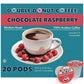 Double Donut Coffee Pods, Medium Roast, Chocolate Raspberry Flavor, 20 Count, Compatible with Keurig K Cups