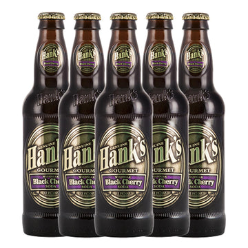 HankS Genuine Gourmet Black Cherry Soda  12 Fl Oz Bottles - Top-Grade Craft Soda With Bold  Creamy Flavor - Made With Wishniak Cherries  Pack Of 30