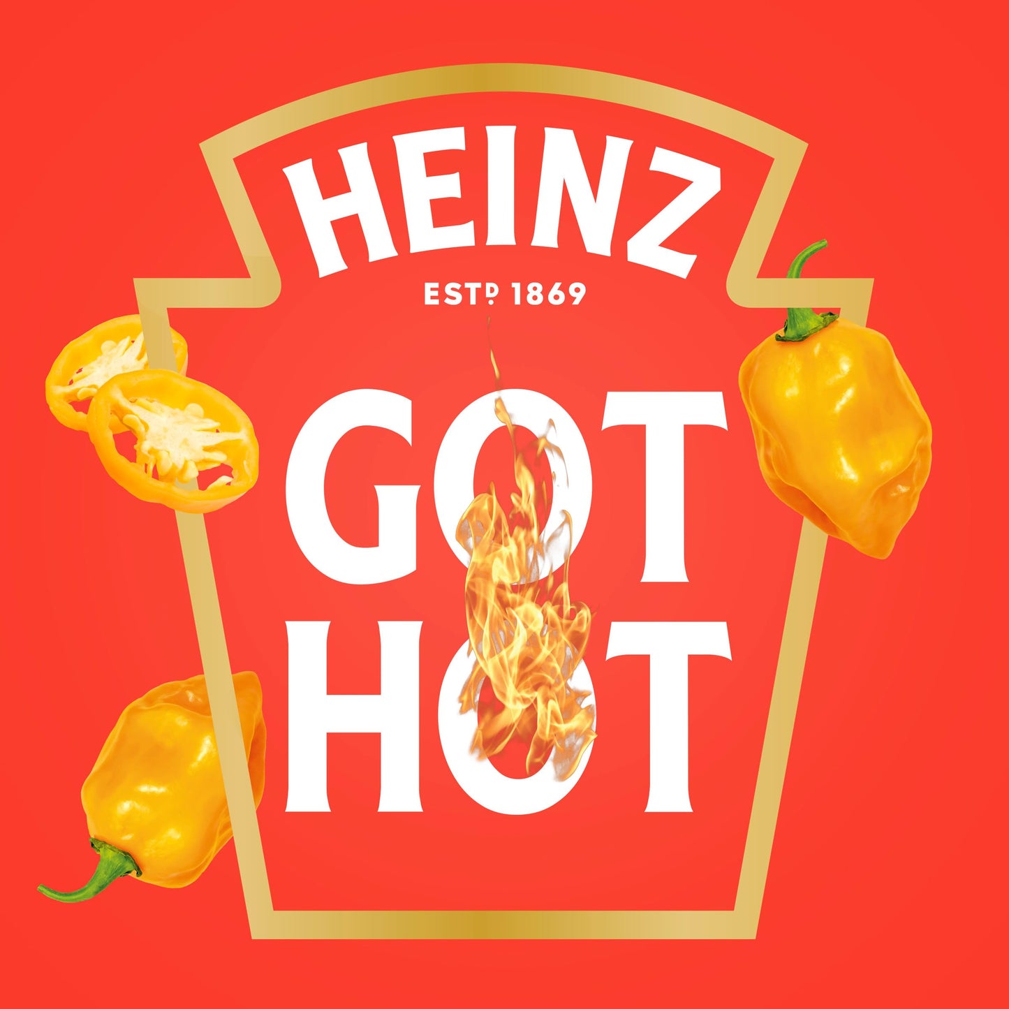 Heinz Tomato Ketchup Blended with Habanero, 14 oz Squeeze Bottle