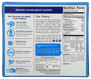 Bell & Evans, Frozen Chicken Nuggets (Raised without Antibiotics), 12 oz