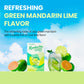 Teazen Green Mandarin Lime Kombucha Tea, Hydration Drink Mix, Sugar Free, Live Probiotics & Prebiotics, 10 Sticks, 1.76Oz