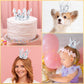 15Pcs Crown Cake Topper, Silver Mini Crowns, Small Crystal Pearl Cupcake Toppers For Flower Arrangements Cupcake Baby Shower Bir