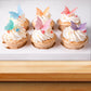 48 Pcs Edible Butterfly Cake Toppers Wafer Paper Butterfly Cupcake Toppers Edible Butterflies Decorations For Happy Birthday Wed