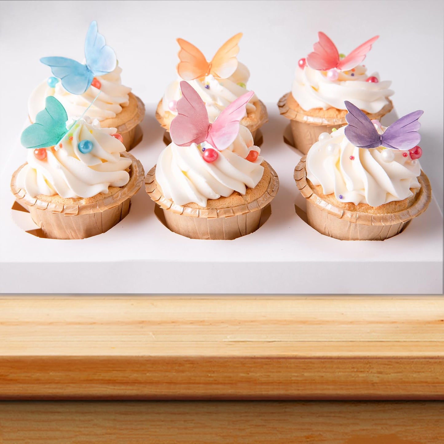 48 Pcs Edible Butterfly Cake Toppers Wafer Paper Butterfly Cupcake Toppers Edible Butterflies Decorations For Happy Birthday Wed