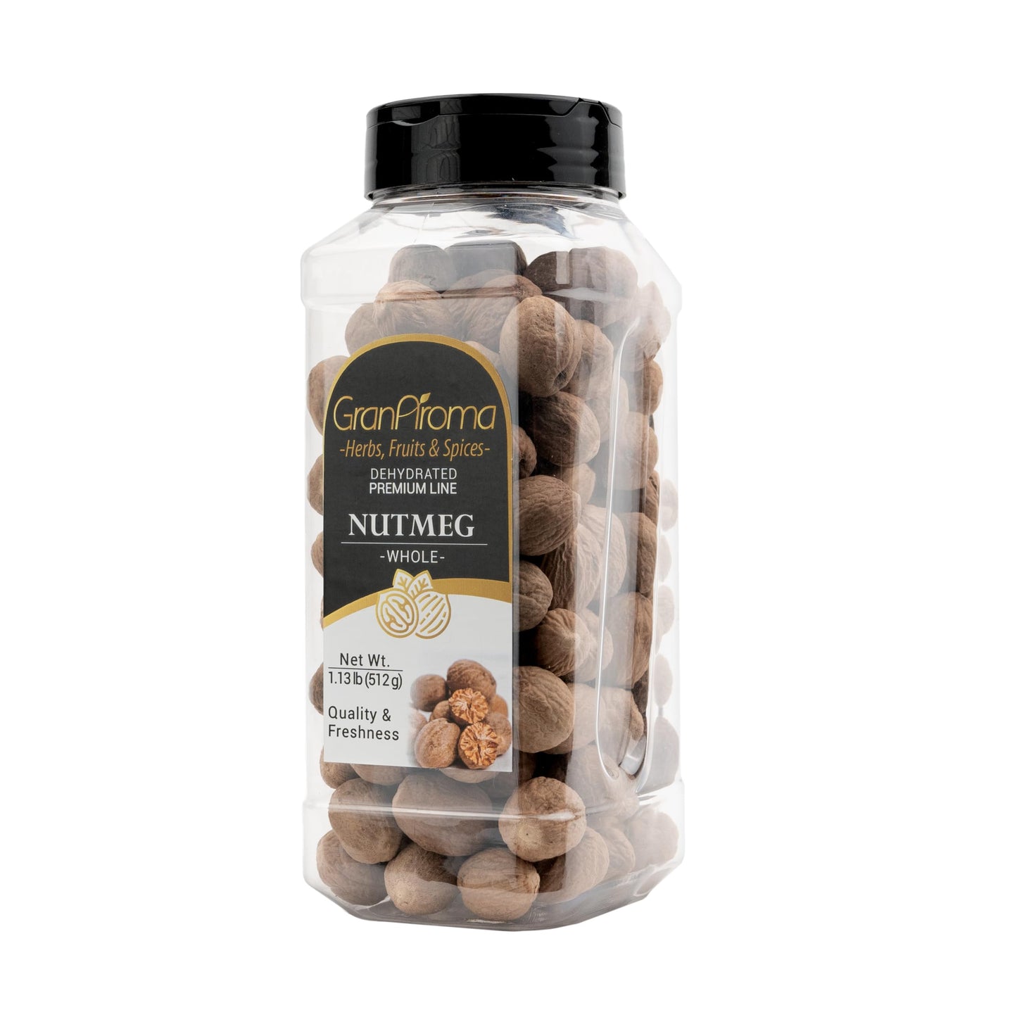 Granaroma Whole Nutmeg, Sweet & Savory Dishes, Baking, Whole Nut (1.13 Pound)