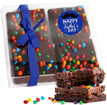 Fathers Day Gift Basket Chocolate Brownies Food Gift For Dad Men Him Package | Nut Free | Kosher