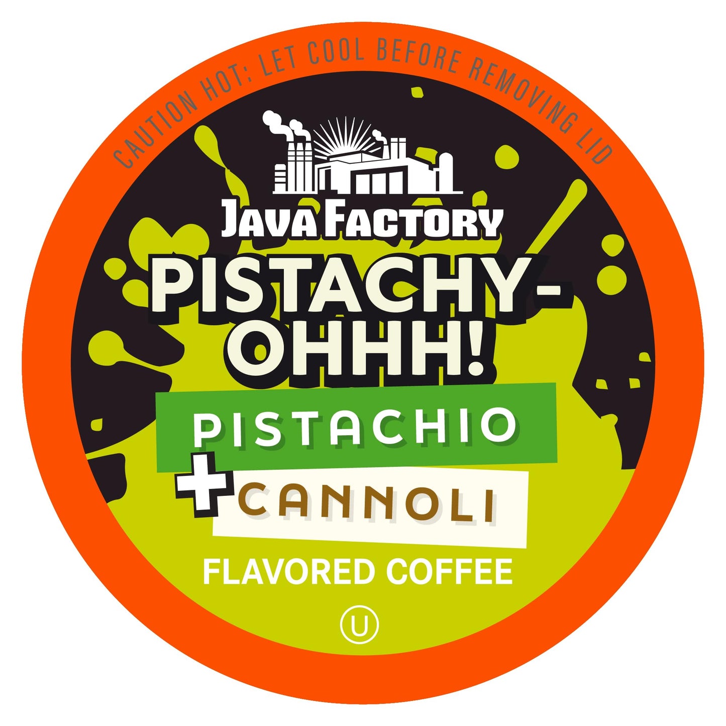 Java Factory Flavored Coffee Pods  Pistachy OHHH  Compatible with K Cup malt-inspired  40 Count