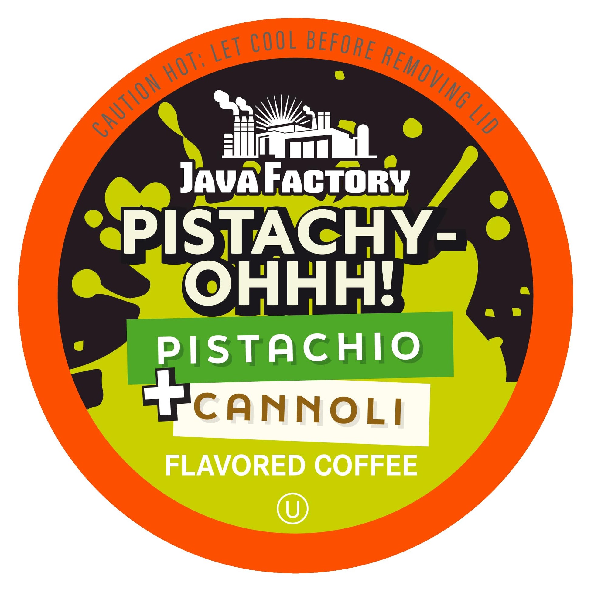 Java Factory Flavored Coffee Pods  Pistachy OHHH  Compatible with K Cup malt-inspired  40 Count