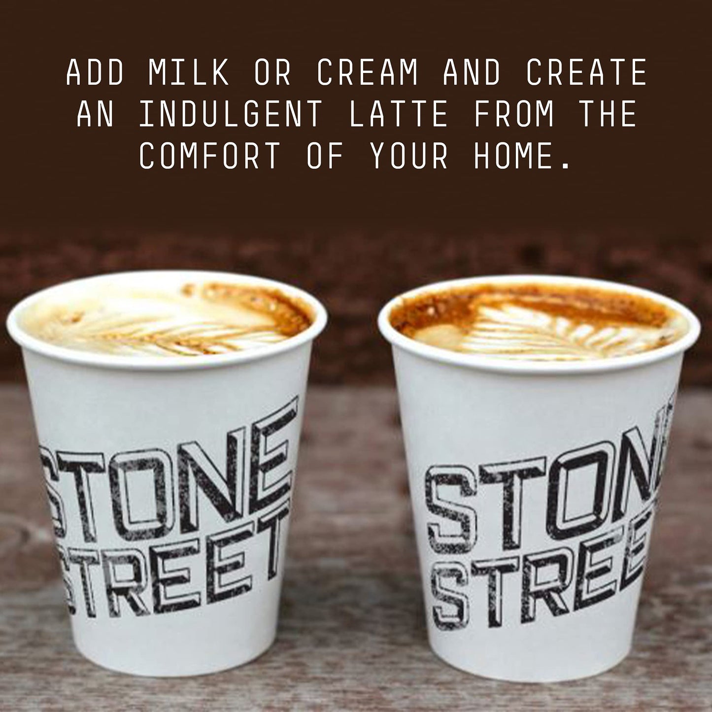 Stone Street Flavored Ground Coffee, Coconut, Freshly Roasted, 100% Colombian Arabica, Gourmet Coffee, Medium Roast, 1 Lb