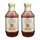 Gourmet Warehouse Smoky Peach BBQ Sauce, Handcrafted In Small Batches Gluten-Free, HFCS-Free, Delicious Sauce 16 Ounces Bottle (