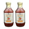 Gourmet Warehouse Smoky Peach BBQ Sauce, Handcrafted In Small Batches Gluten-Free, HFCS-Free, Delicious Sauce 16 Ounces Bottle (