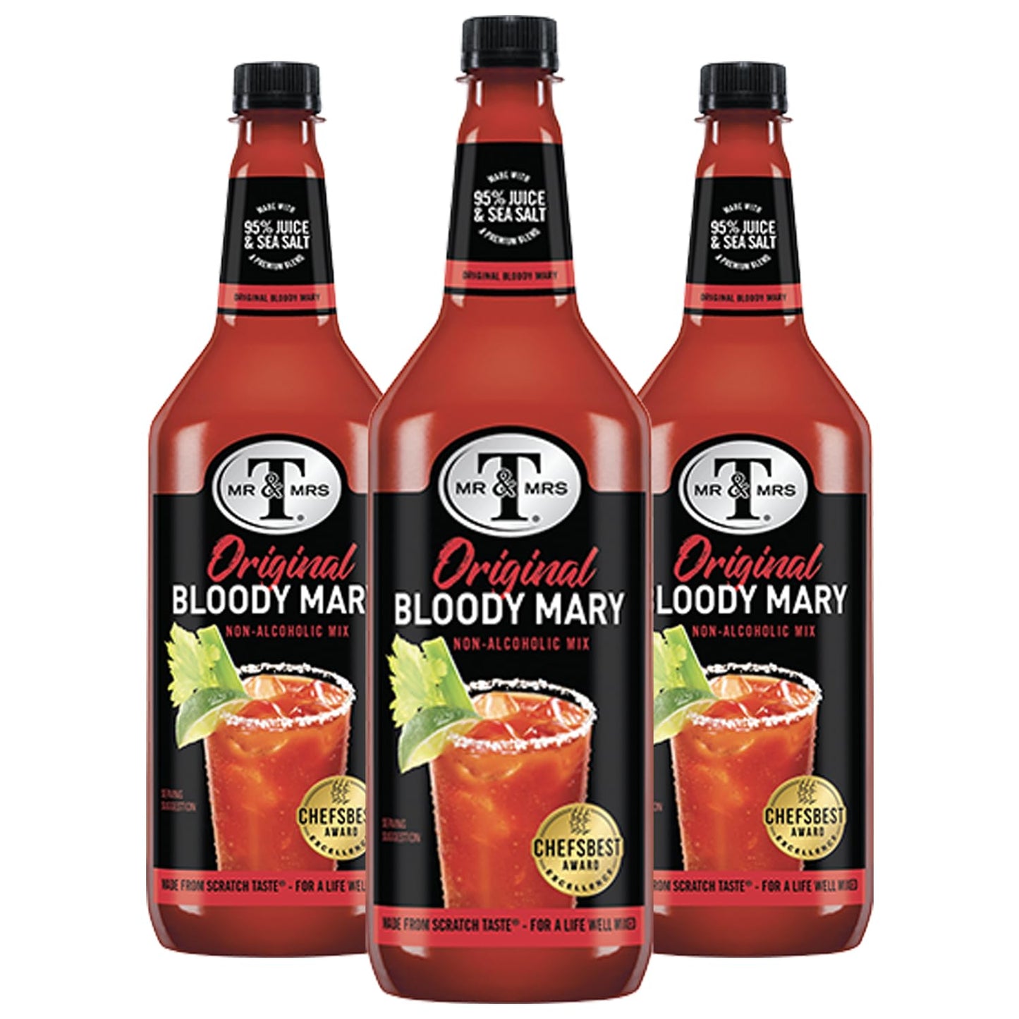 Mr & Mrs T Oriflavor Blendal Bloody Mary Mix  1L Bottle  - Top-Grade Mixed Flavor Mixer For Bloody Marys  Ready To Use