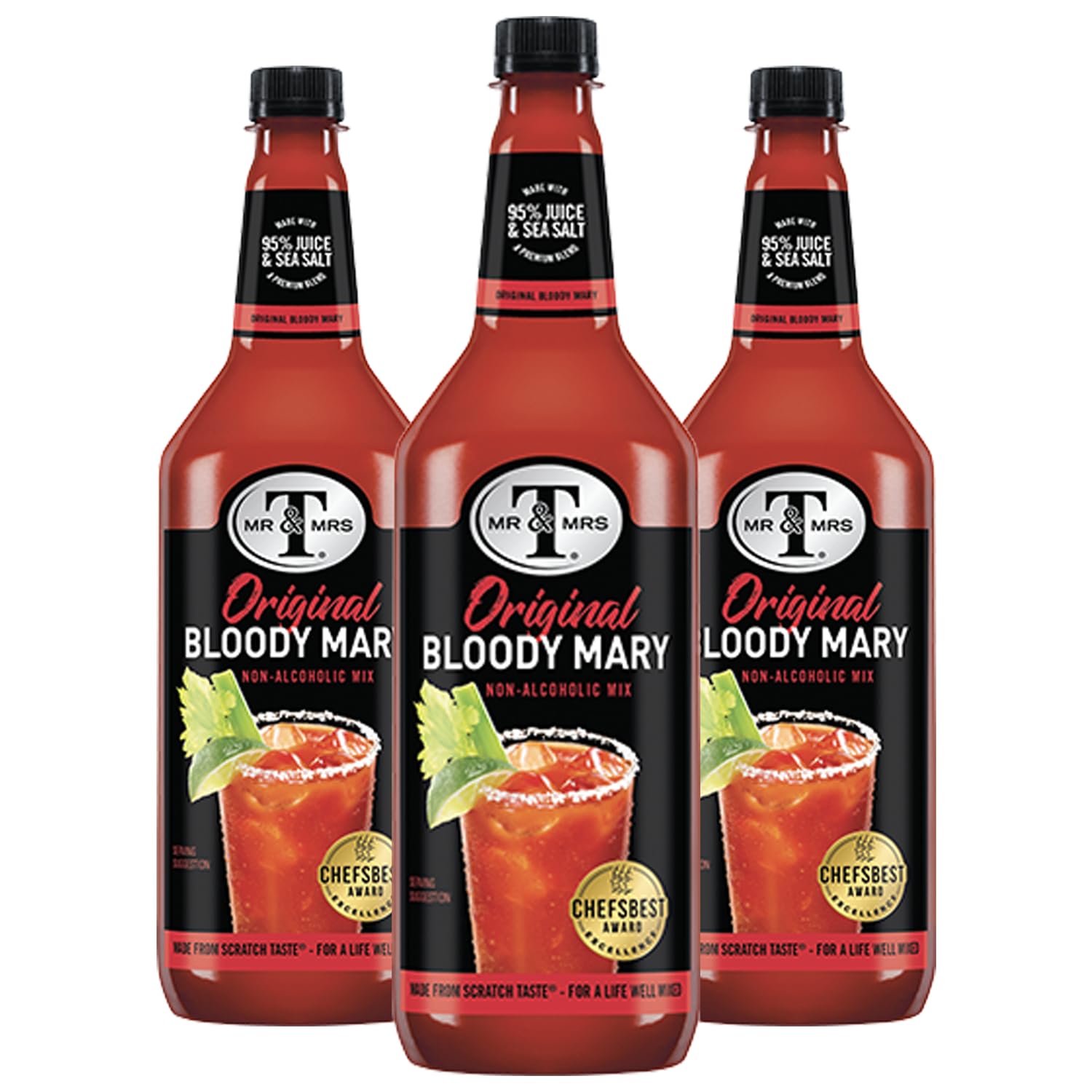 Mr & Mrs T Oriflavor Blendal Bloody Mary Mix  1L Bottle  - Top-Grade Mixed Flavor Mixer For Bloody Marys  Ready To Use
